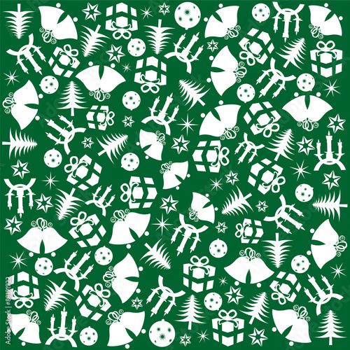 Green Christmas wrapping