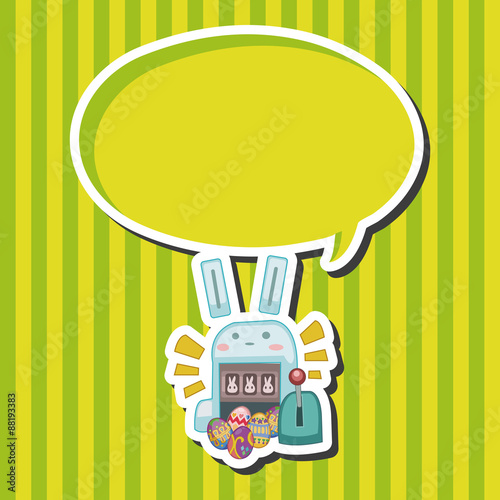 easter rabbit theme element vector,eps