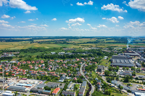 Aerial view on the city