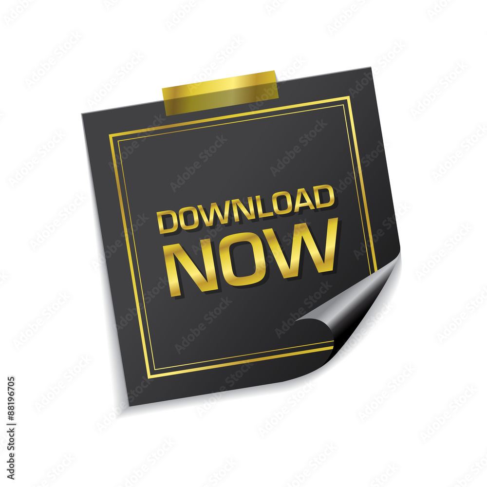 Download Now Golden Sticky Notes Vector Icon Design Download Now Golden Sticky Notes Vector Icon Design