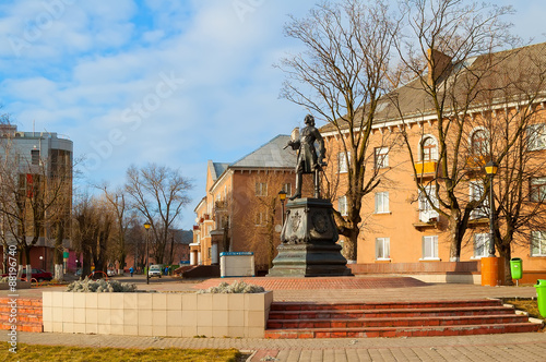 Monument to Peter I was erected in 1998 on the banks of the Vistula Strait. The work of sculptors from Kursk I. A. Minin and V. I. Bartenev photo