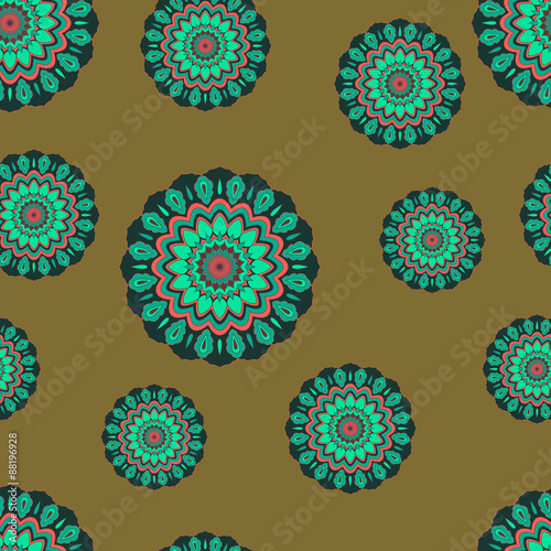 Pattern with mandala
