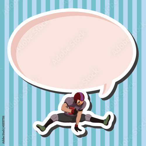 football player theme elements vector,eps
