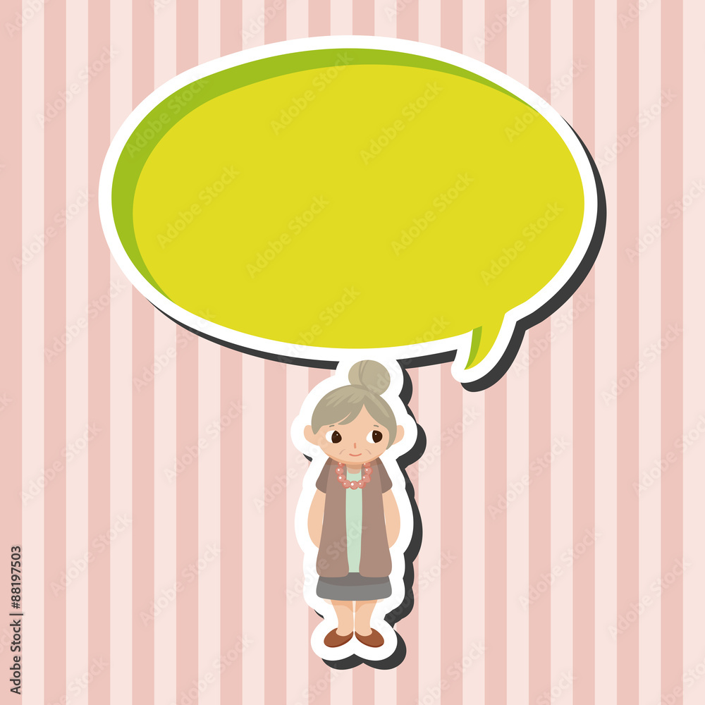 family grandmother character theme elements family grandmother character theme elements