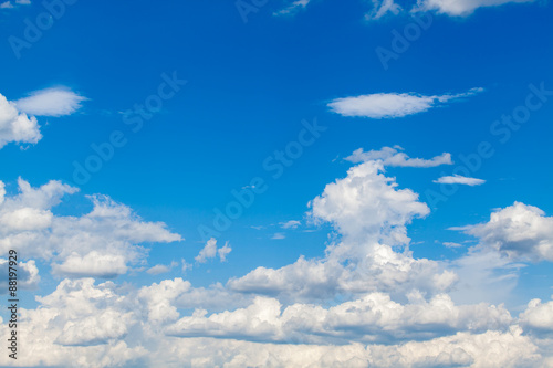 colorful dramatic sky with cloud at sunset