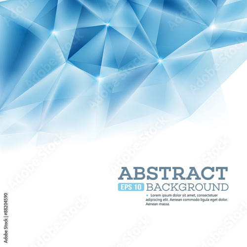 Cristal triangla background. Vector illustration