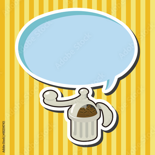 grinding coffee machine theme elements