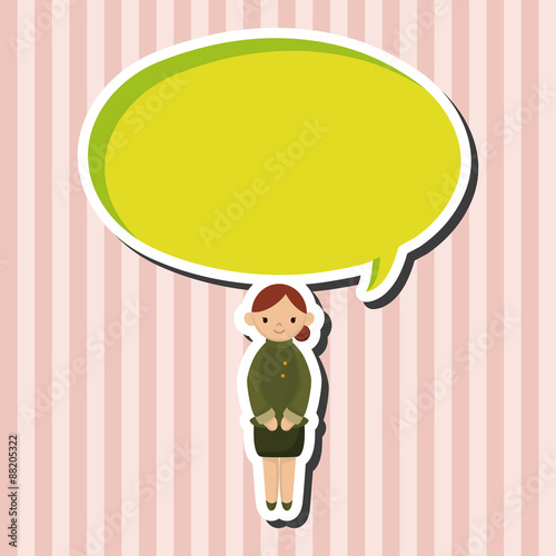 flight attendants theme elements vector,eps