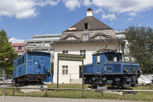 Locomotives of the Bavarian Zugspitze Railway in Munich, 2015