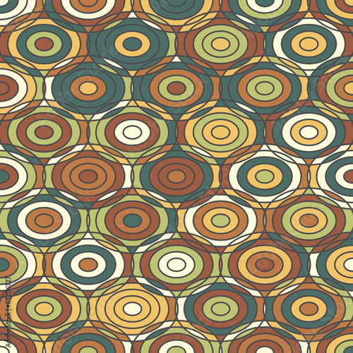 Ethnic colored ornamental Texture with Circles