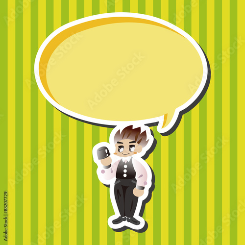 casino game dealer theme elements