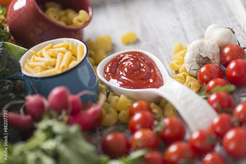 Fresh food on the table