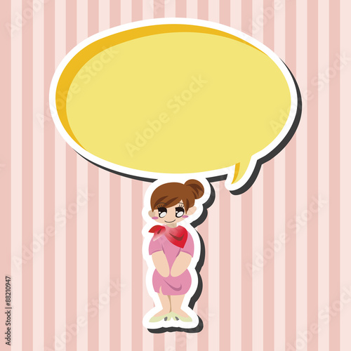 flight attendants theme elements vector,eps