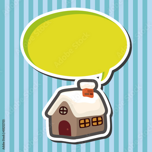 Gingerbread house theme elements