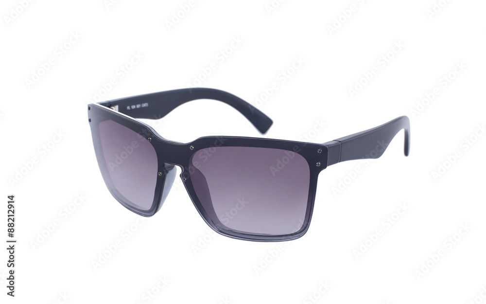 Sunglasses isolated on white background / 
Sunglasses on a white background with reflection and transparency