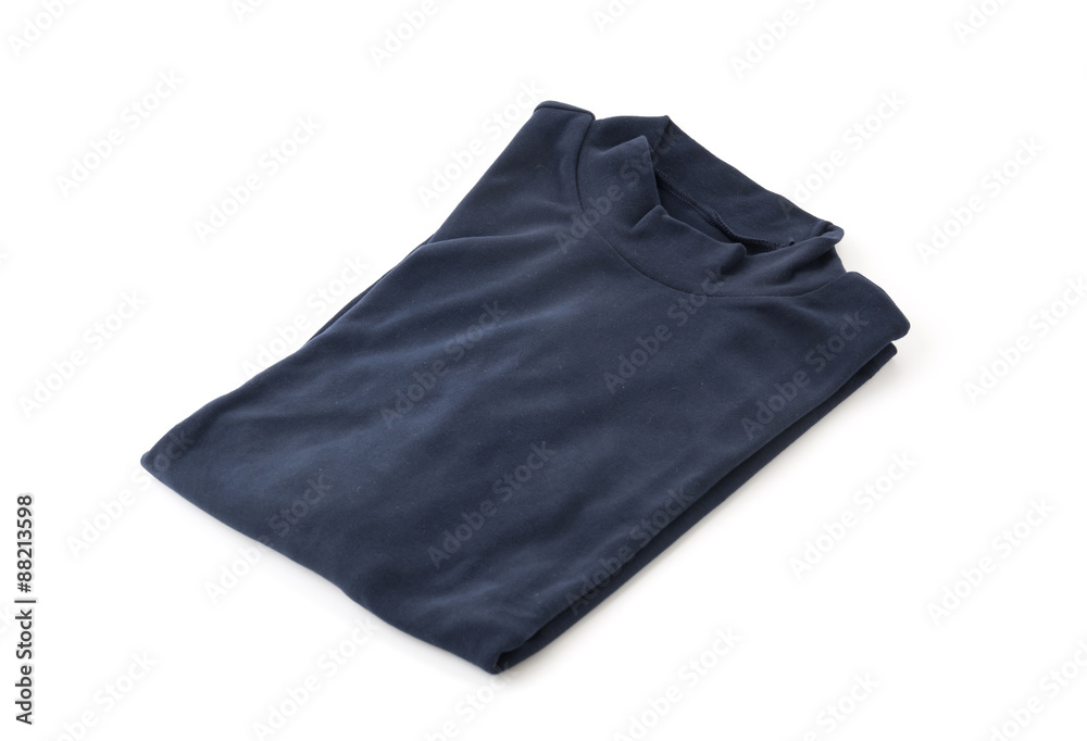 Blue turtleneck. Isolated on a white background. Blue turtleneck. Isolated on a white background.