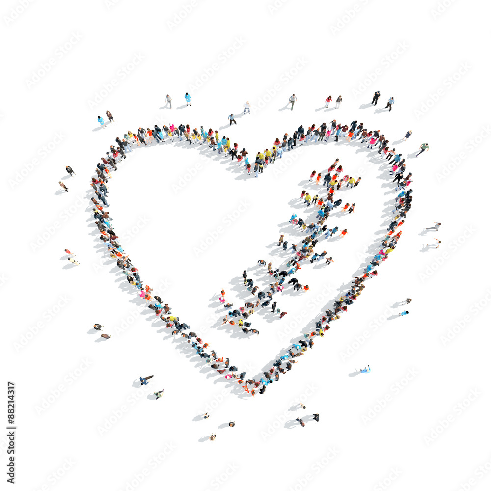 people in the shape of heart, scar people in the shape of heart, scar