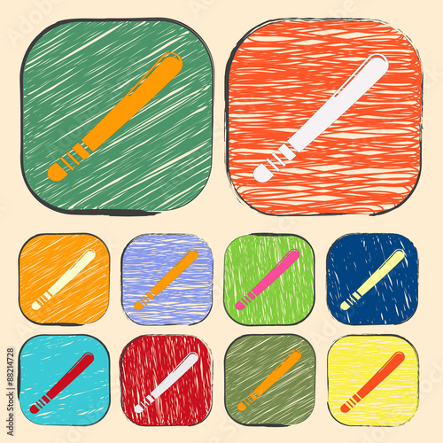 vector illustration of modern icon