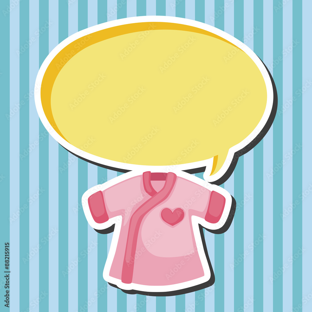 Baby clothes theme elements Baby clothes theme elements