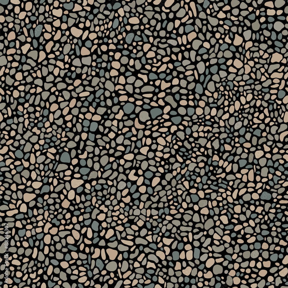 Pebble mosaic seamless pattern Pebble mosaic seamless pattern