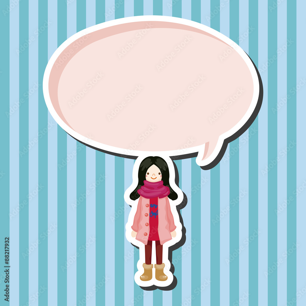 lady girl cartoon theme elements lady girl cartoon theme elements