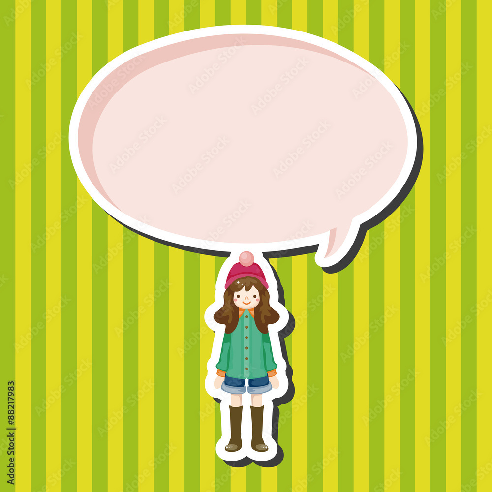 lady girl cartoon theme elements lady girl cartoon theme elements