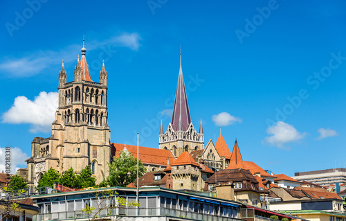 View of the Cathedral of Lausanne - Switzerland