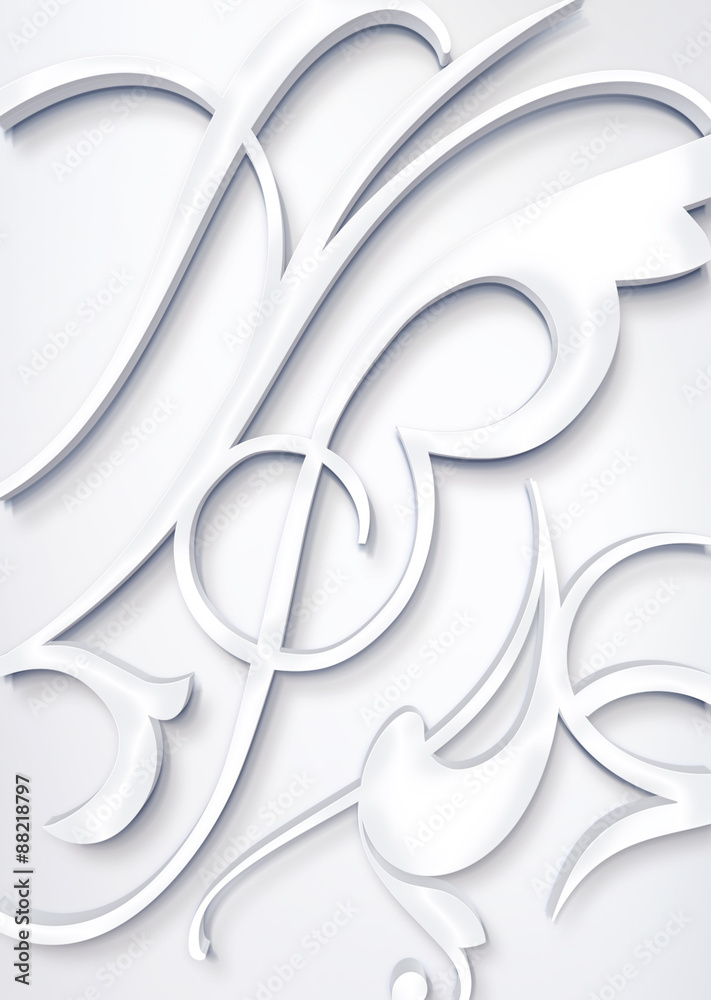 Fototapeta premium Motifs floraux 3d