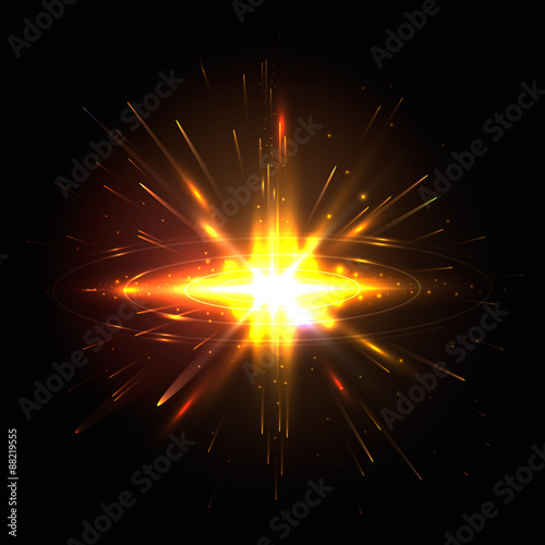 Abstract colorful explosion. Vector illustration.