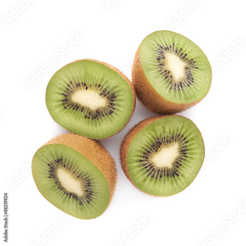 Sliced and cut kiwifruit composition