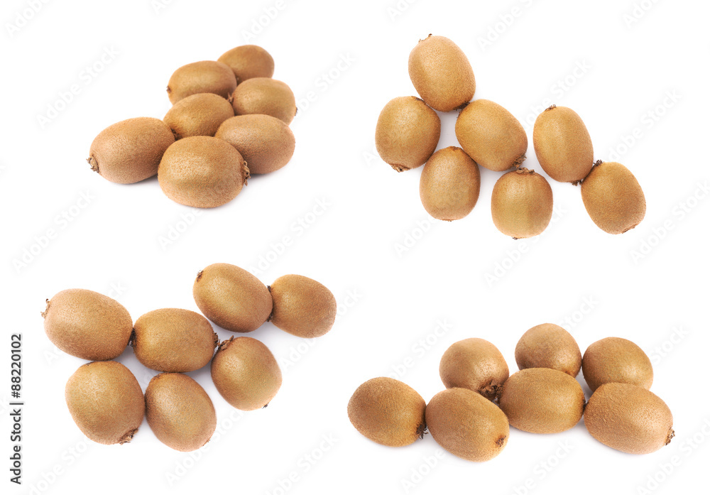 Pile of kiwifruits isolated Pile of kiwifruits isolated