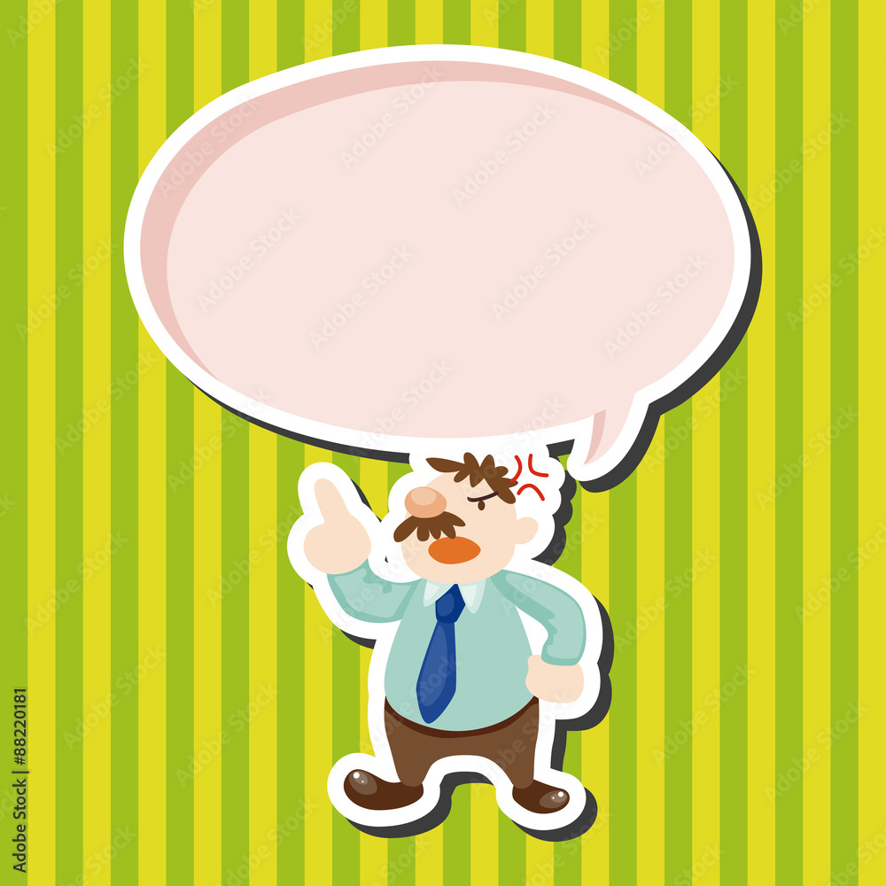 Office workers angry theme elements Office workers angry theme elements
