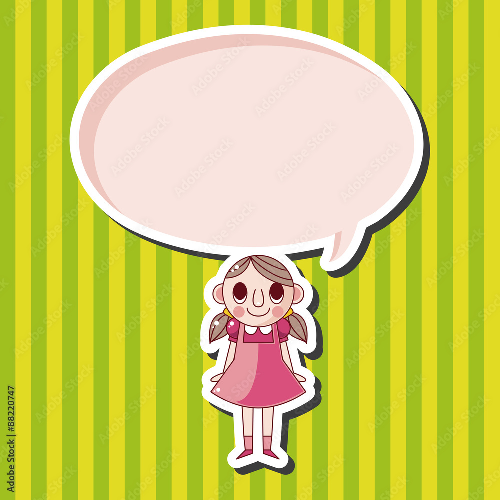 family girl character theme elements family girl character theme elements