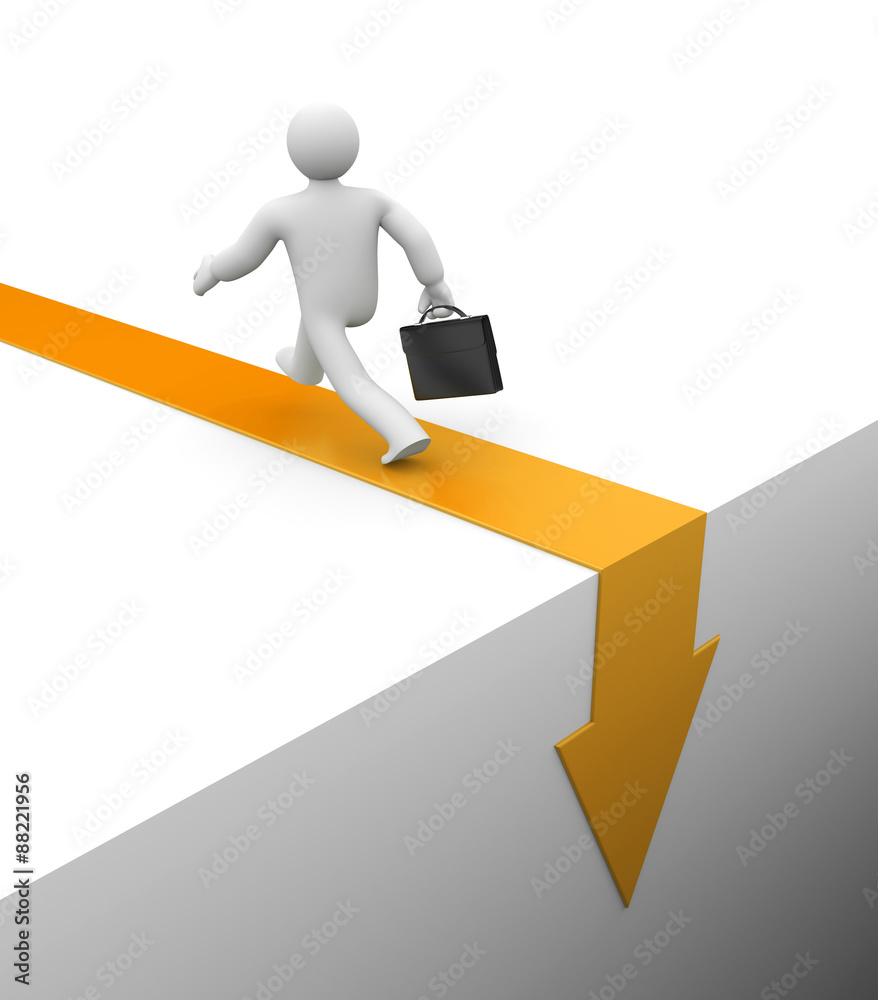 Escape. Business metaphor Escape. Business metaphor