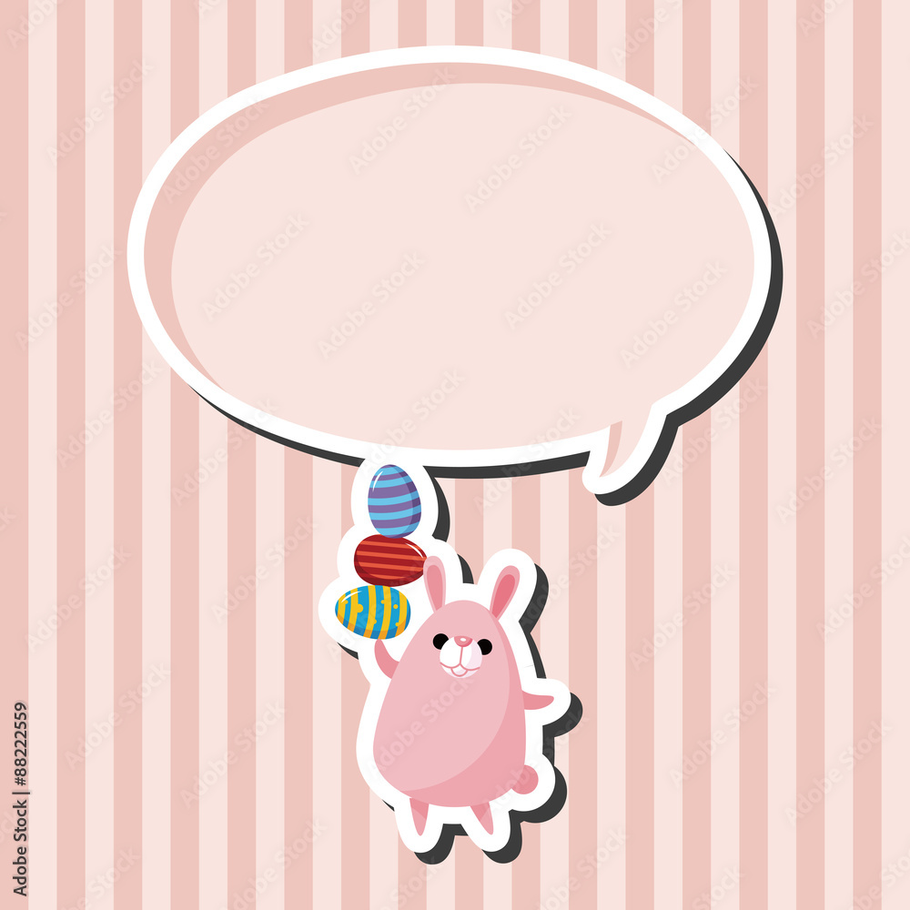 easter rabbit theme element vector,eps
