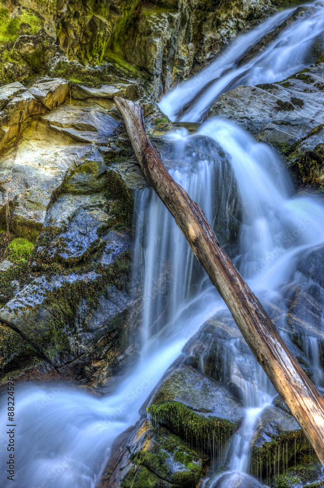 Fototapeta premium Cascading Snow Creek Falls.