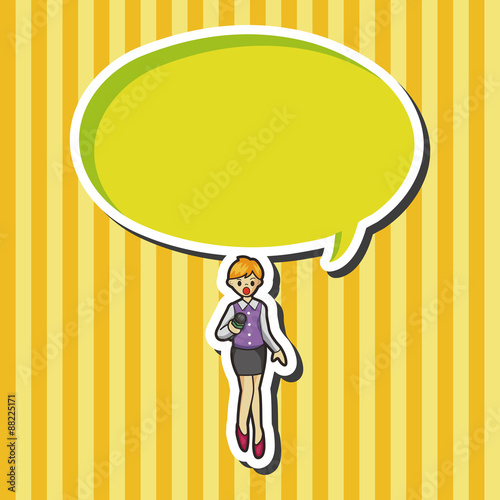 Reporter and photographer theme elements vector,eps