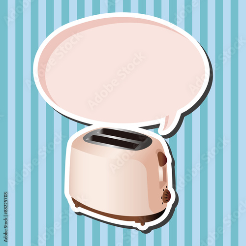 Home appliances theme toaster elements