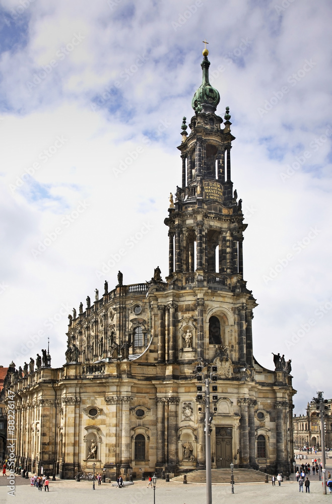 Katholische Hofkirche in Dresden. Germany