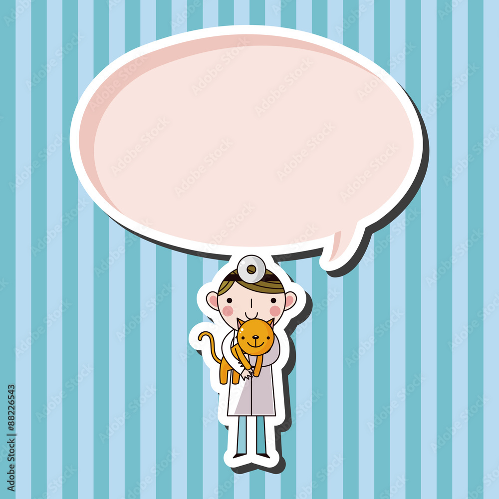 Veterinarian theme elements vector,eps