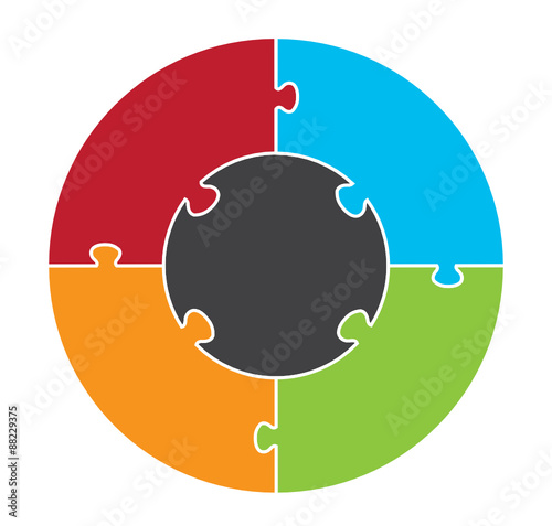 Five Part Puzzle Image