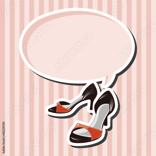 High-heeled shoes style theme elements