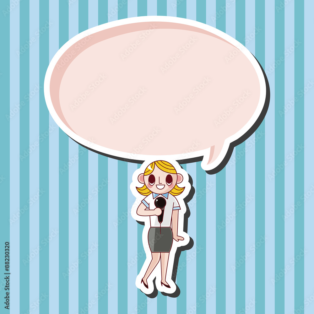 Office workers theme elements