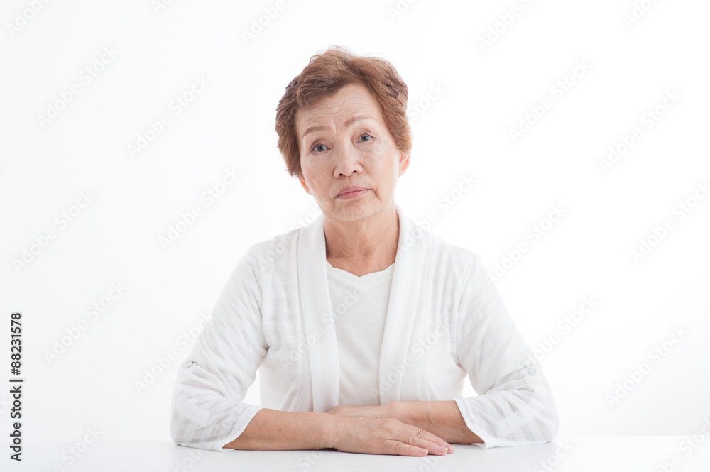 高齢者女性のポートレート