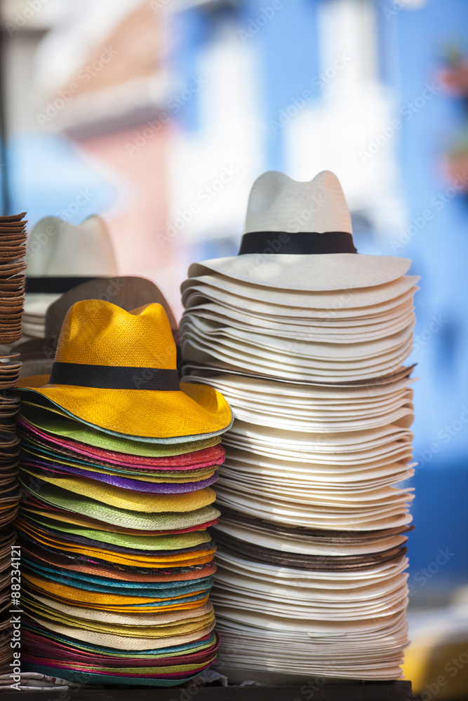 Venta callejera de Sombreros