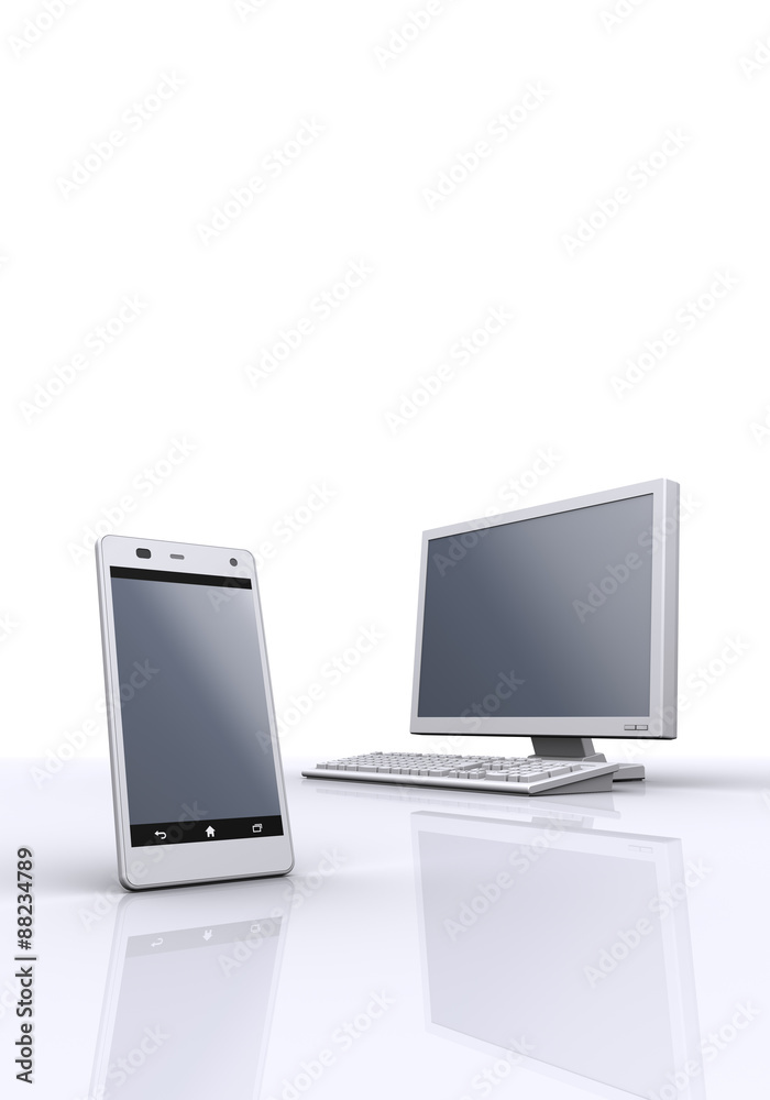 パソコンとスマートフォン パソコンとスマートフォン