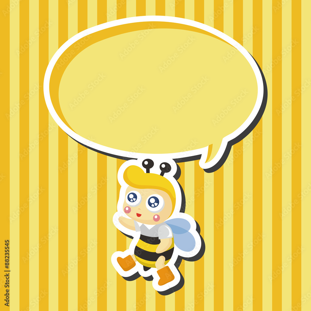 bee cartoon theme elements bee cartoon theme elements