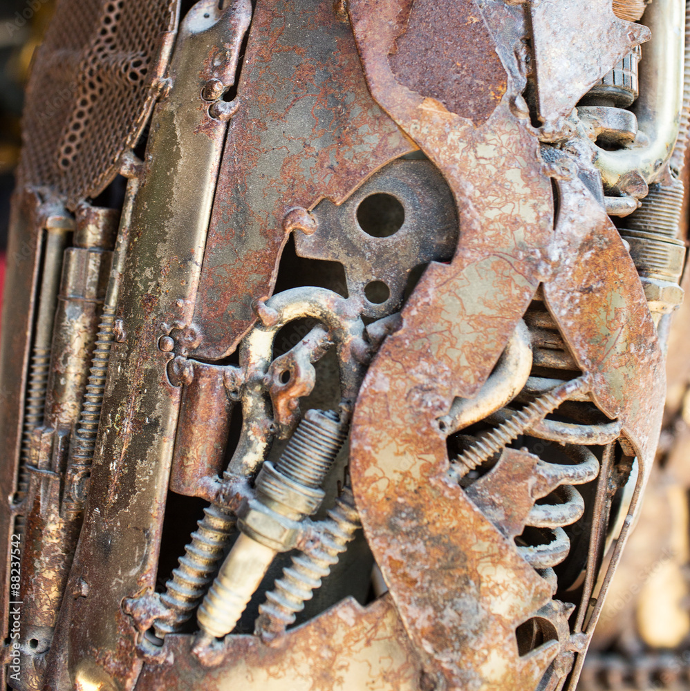 Old machine parts in second hand machinery shop Old machine parts in second hand machinery shop