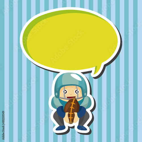 football player theme elements