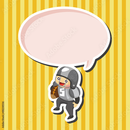 football player theme elements